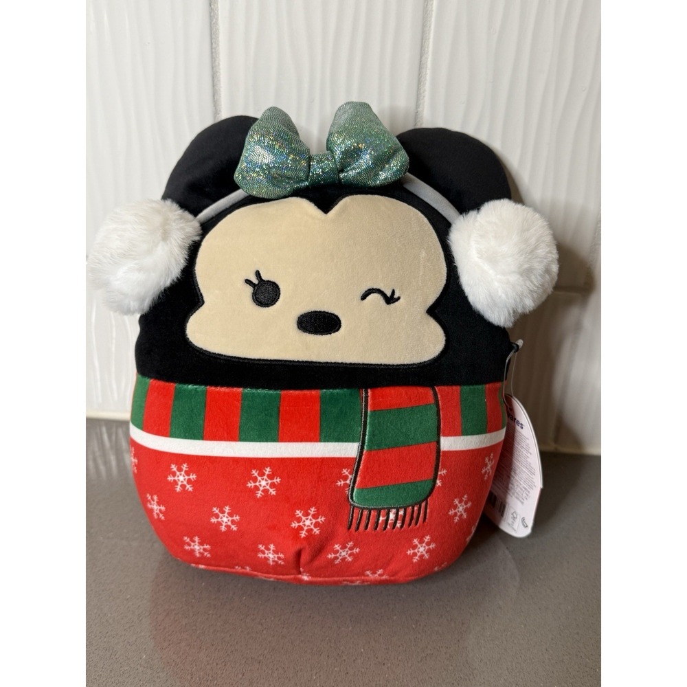 NEW Minnie Mouse Disney Holiday Winter Edition Squishmallow 9" Jazwares Plush